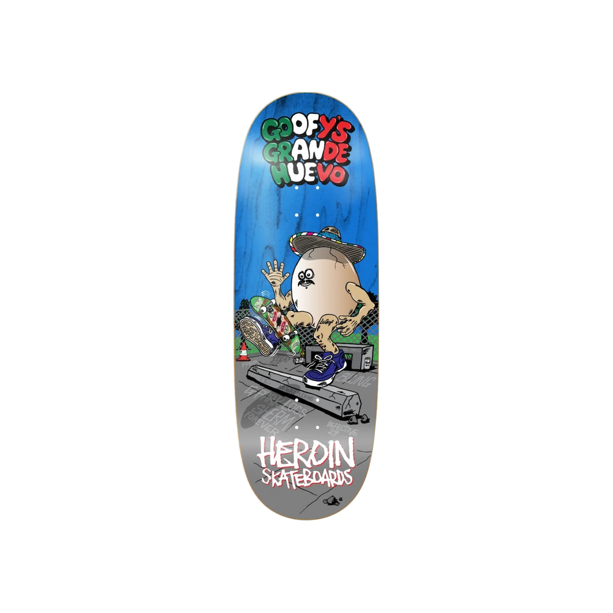 Heroin Skateboards Goofys Grande Egg 10.75"