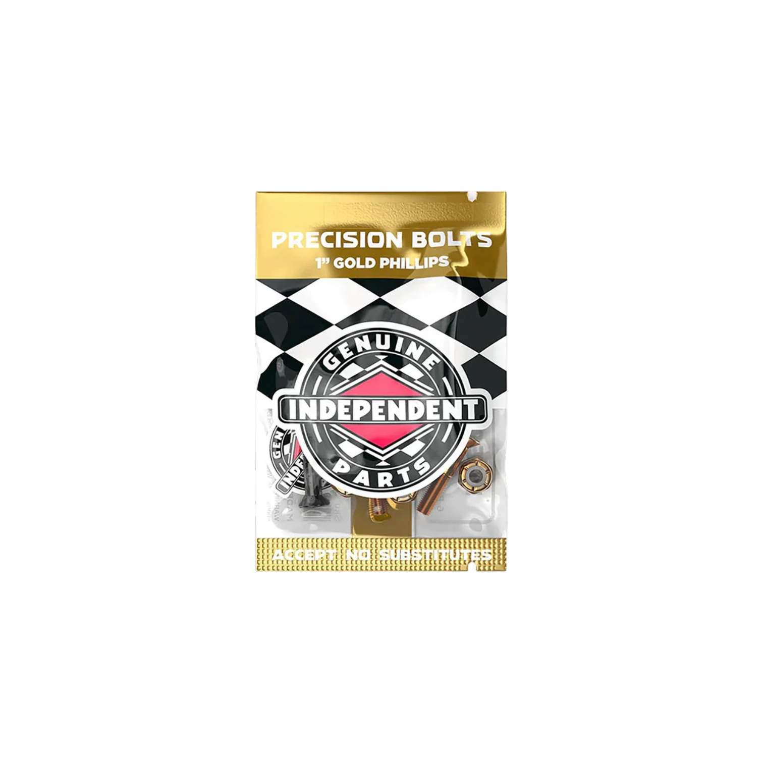 Independent Genuine Parts 1" Phillips Hardware Black/Gold