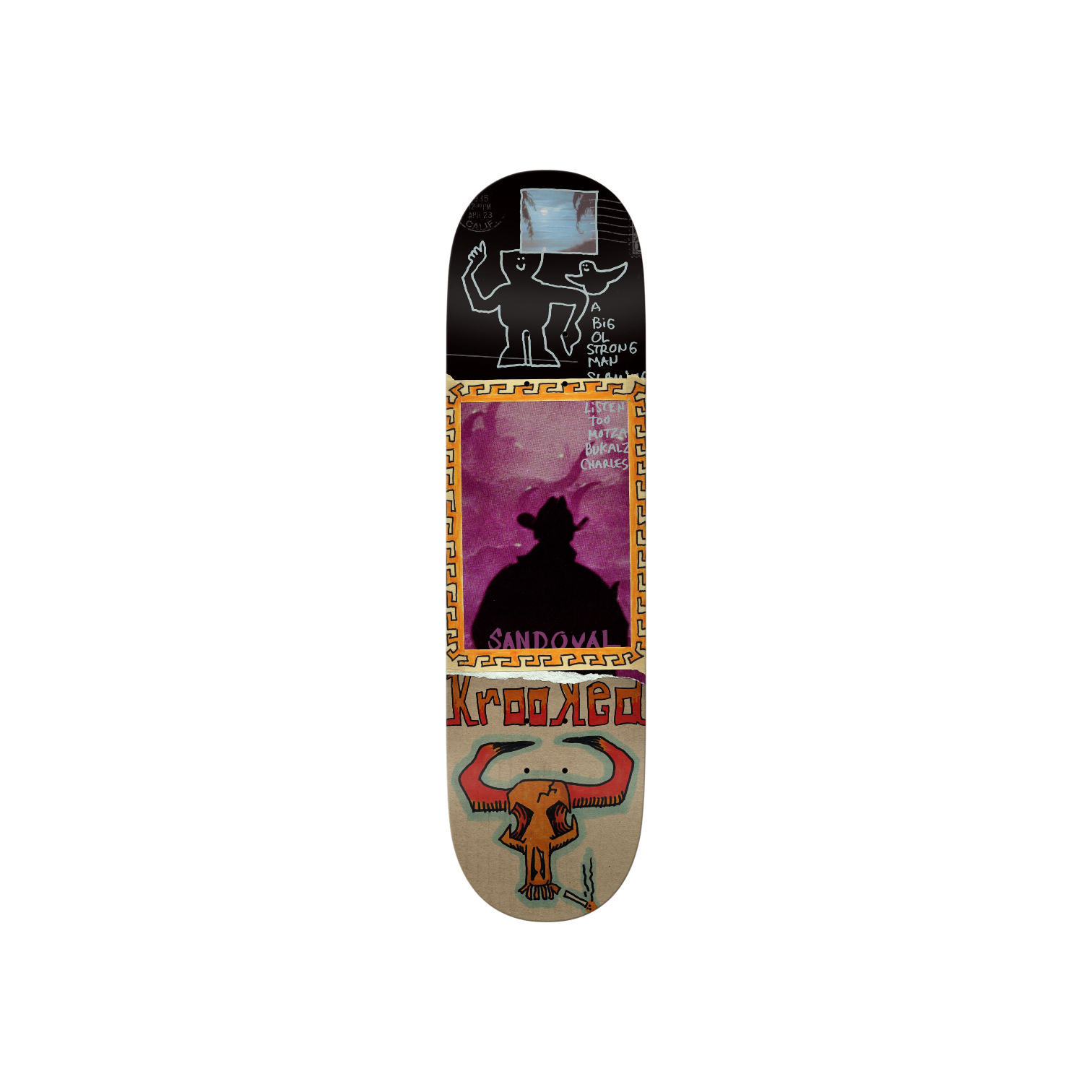 Krooked Ronnie Sandoval Gun Slinger Deck 9.02