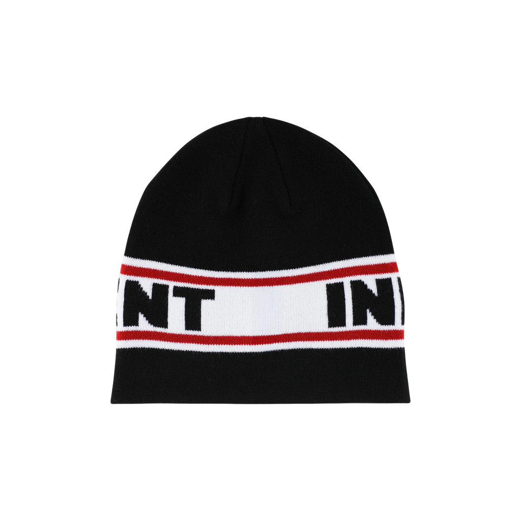 Independent Bar Logo Skull Beanie Black
