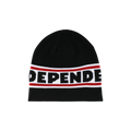 Independent Bar Logo Skull Beanie Black