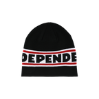 Independent Bar Logo Skull Beanie Black