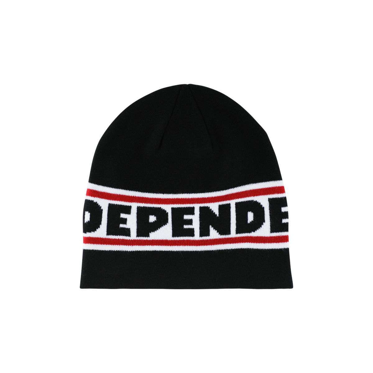 Independent Bar Logo Skull Beanie Black