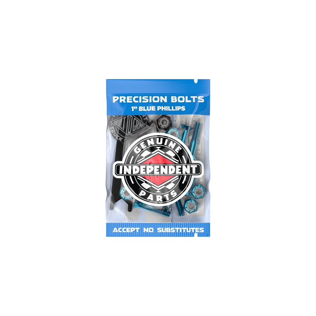 Independent 1in Phillips Genuine Parts Blue/Black Hardware