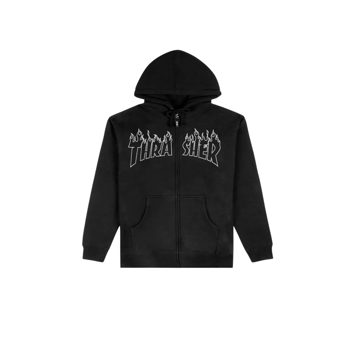 Thrasher Flame Embroidered Zip Up